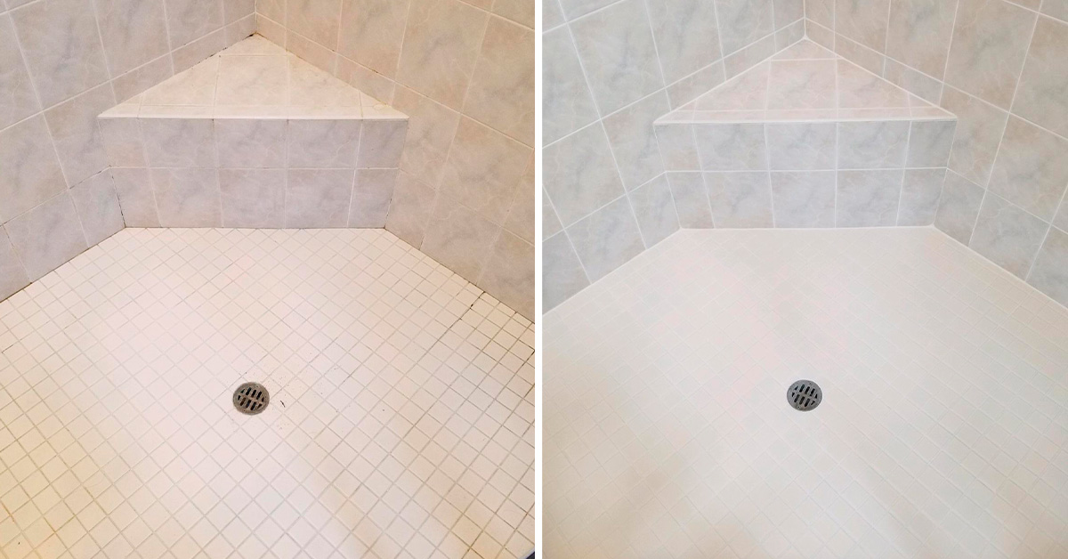 Tile and Grout Cleaners in Ridgefield Restore the Condition of This Shower